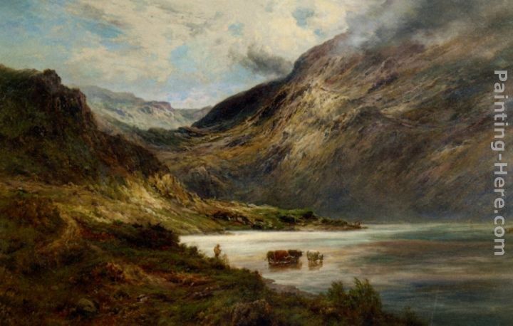 Alfred Fontville De Breanski Sunlight in the Highlands